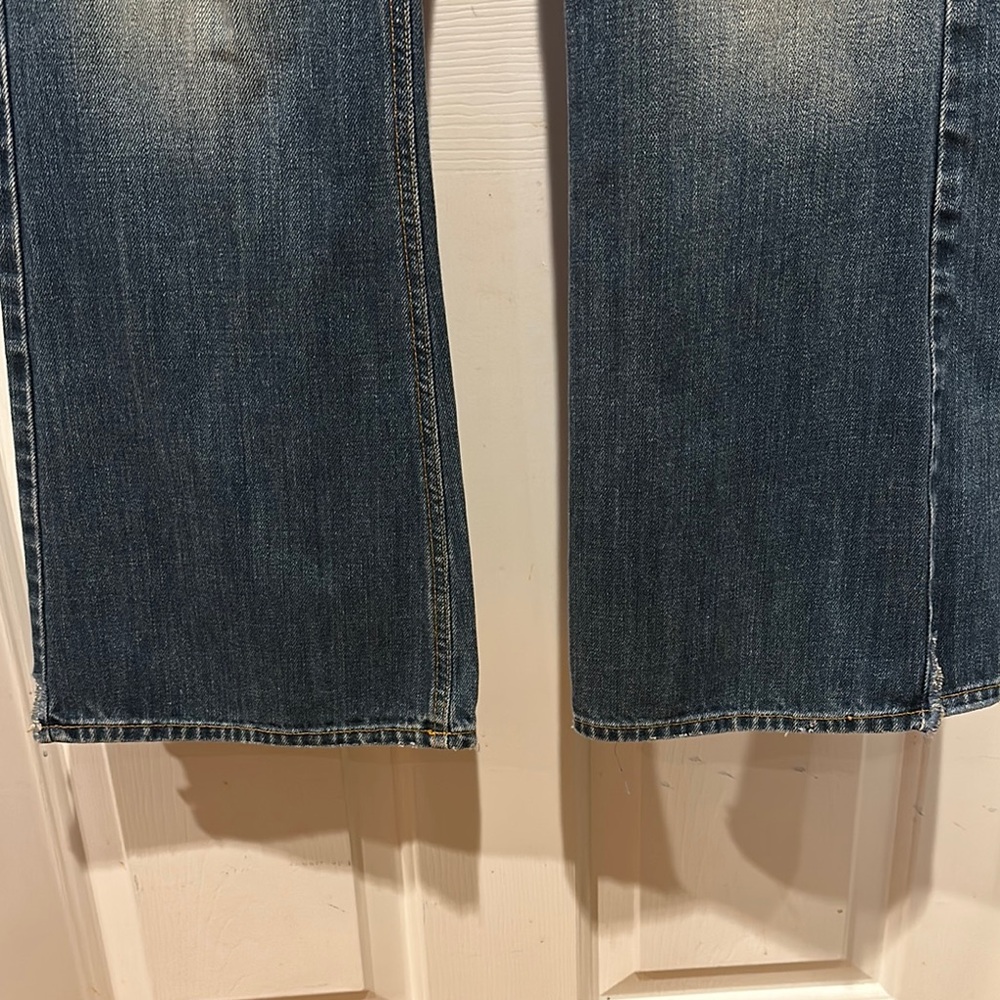Abercrombie & Fitch Men's 1892 Blue Flare Jeans with zippered front 30x32 - Picture 3 of 11